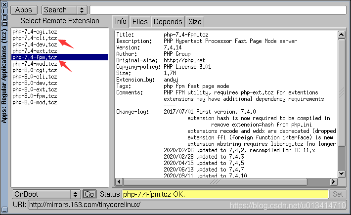 轻量化Tiny Core Linux硬盘安装nginx+php+mysql