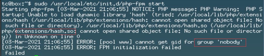 轻量化Tiny Core Linux硬盘安装nginx+php+mysql
